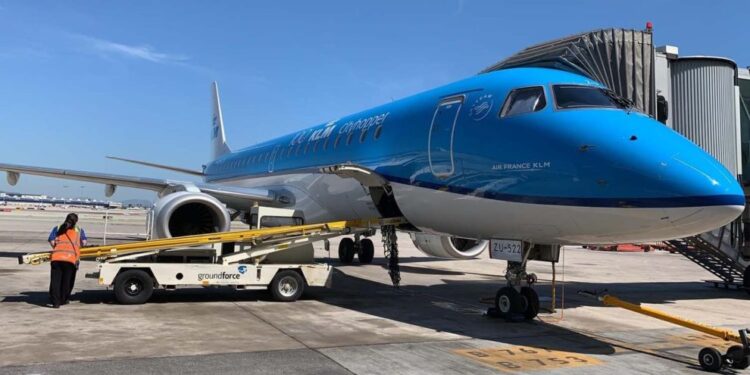 La aerolínea neerlandesa KLM. Foto de archivo.