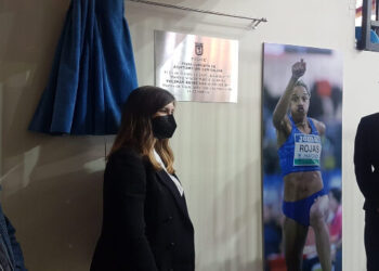 Yulimar Rojas, homenajeada por el Ayuntamiento de Madrid. Foto agencias.