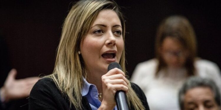 La diputada de la legítima Asamblea Nacional (AN), Liz Jaramillo. Foto de archivo.