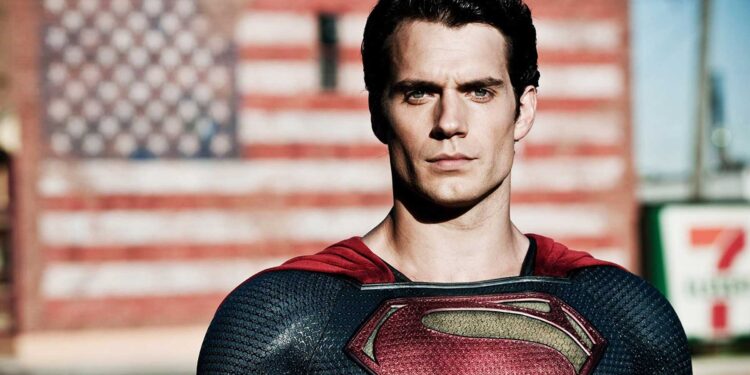 Superman. Henry Cavil. Foto de archivo.