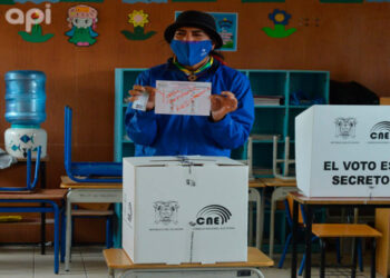 Yaku Pérez. Voto Nulo. Ecudor. Foto agencias.