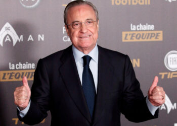 Florentino Pérez. EFE/EPA/YOAN VALAT/Archivo