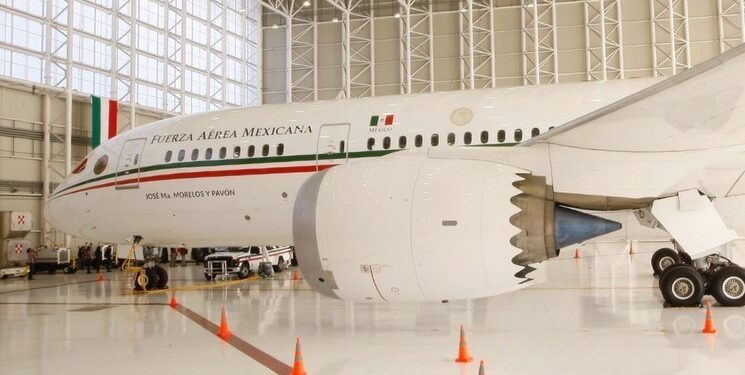 Avión presidencial Enrique Peña Nieto, México. Foto agencias.