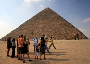 Egipto Turistas. Foto de archivo.