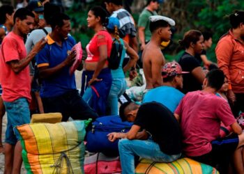 Migrantes venezolanos en Trinidad y Tobago. Foto agencias.