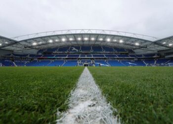 Soccer Football - Premier League - Brighton & Hove Albion vs Arsenal - The American Express Community Stadium, Brighton, Britain - March 4, 2018   General view inside the stadium before the game   REUTERS/Eddie Keogh    EDITORIAL USE ONLY. No use with unauthorized audio, video, data, fixture lists, club/league logos or "live" services. Online in-match use limited to 75 images, no video emulation. No use in betting, games or single club/league/player publications.  Please contact your account representative for further details.