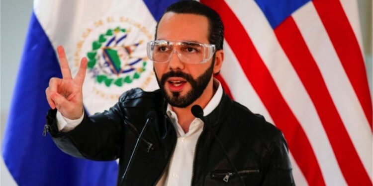 El presidente de El Salvador, Nayib Bukele