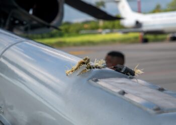 Helicóptero Iván Duque. Foto Cesar Carrión fotografo de Presidencia Colombia.