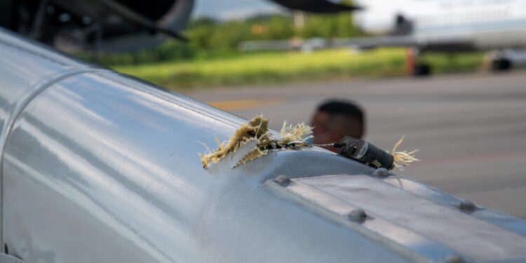 Helicóptero Iván Duque. Foto Cesar Carrión fotografo de Presidencia Colombia.