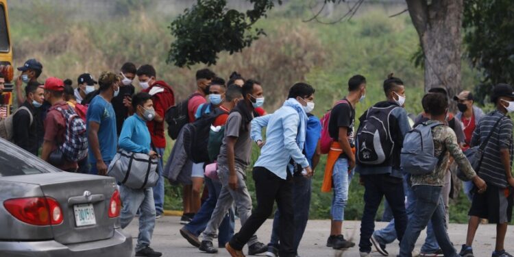 Migrantes. Foto de archivo.