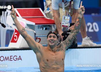 Caeleb Dressel. Foto @AFPespañol