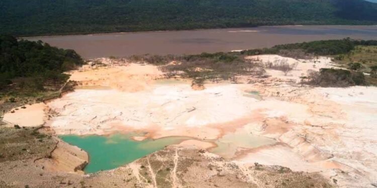 Canaima, minería. Foto de archivo.