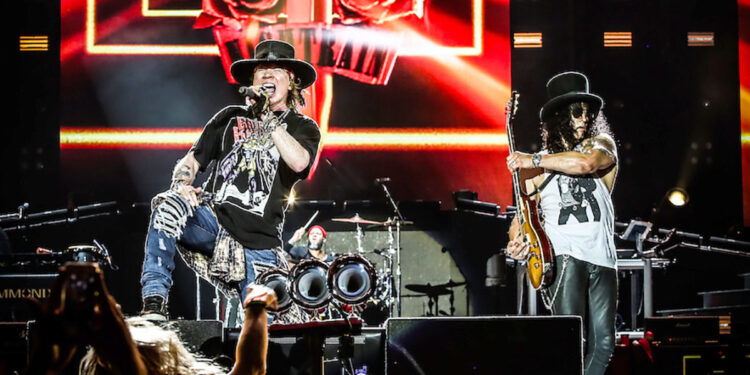 Guns N' Roses. Foto de archivo.