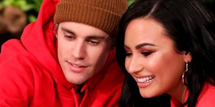 Justin Bieber y Demi Lovato. Foto de archivo.