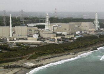 La central nuclear del centro de Japón. Foto de archivo.