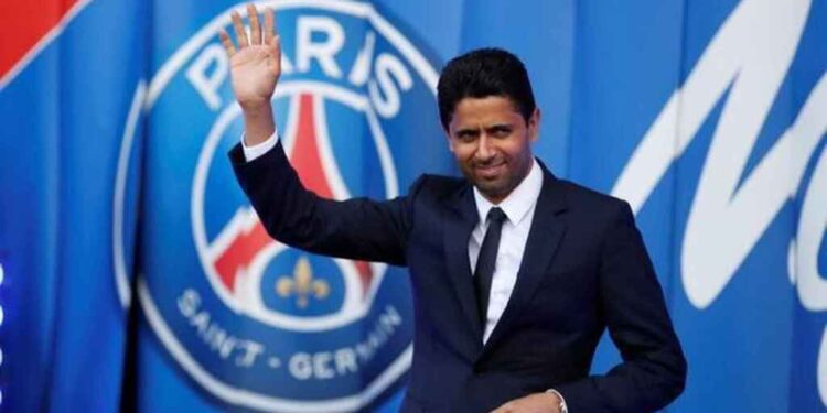 Nasser Al-Khelaifi. PSG. Foto de archivo.