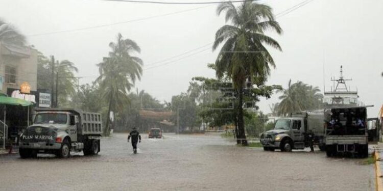 Tormenta tropical Nora. Foto EFE.