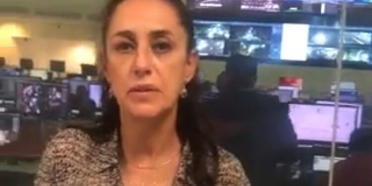 Claudia Sheinbaum, jefa de Gobierno de la Ciudad de México. Foto captura de video.