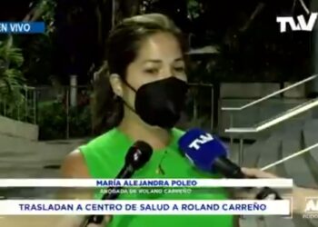 María Alejandra Poleo, abogada del periodista Ronald Carreño. Foto captura de video.