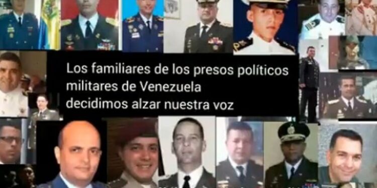 Militares presos políticos en Venezuela. Foto captura de video.