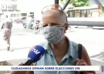 Caraqueños, elecciones. Foto captura de video.