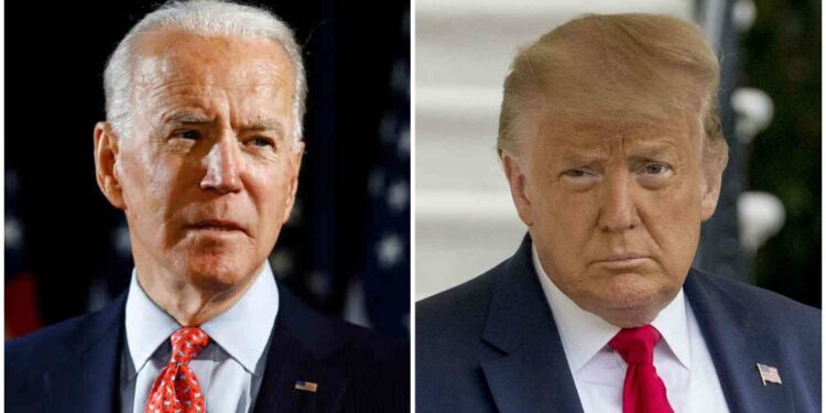 Joe Biden. Donald Trump. Foto de archivo.