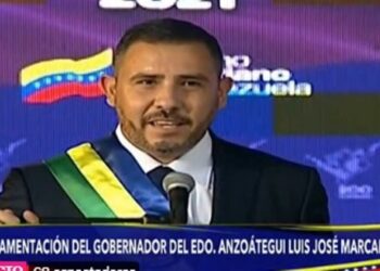 José Luis Marcano, Gobernador del estado Anzoátegui. Foto captura de video.