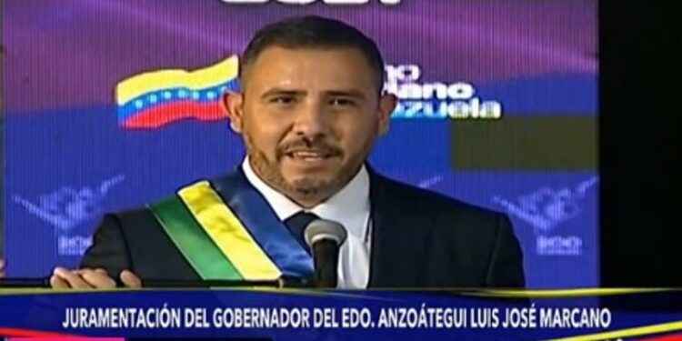 José Luis Marcano, Gobernador del estado Anzoátegui. Foto captura de video.