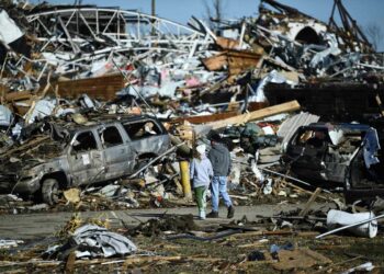 Los tornados en Kentucky. Foto agencias.