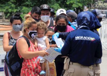 Migrantes venezolanos. Foto agencias.