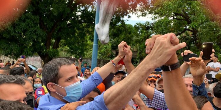 Pdte. (e) Juan Guaidó en Barinas. 4 de Dic 2021. Foto Prensa.