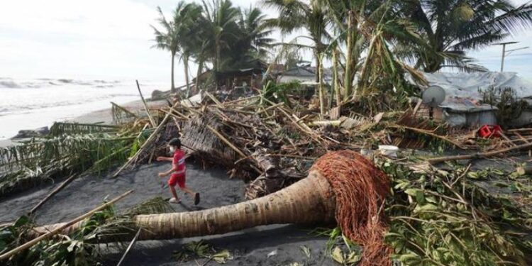 Tifón en Filipinas. Foto DW.