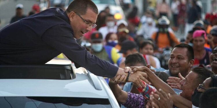 Jorge Arreaza. cierre de campaña. Foto Twitter.