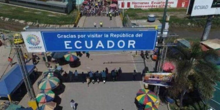 Frontera Ecuador, Perú. Foto agencias.