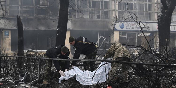 Civiles muertos Ucrania. Invasión rusa. Foto agencias.