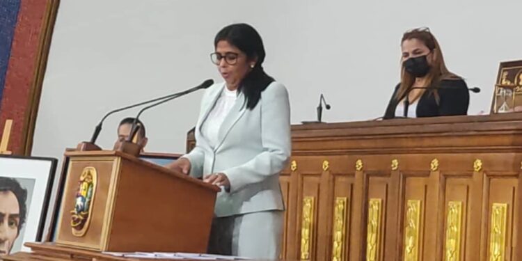 Delcy Rodríguez. Foto @Asamblea_VEN 2