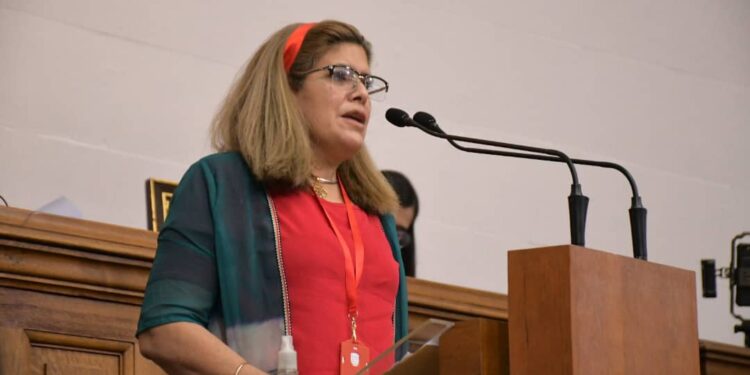 La diputada chavista, Angélica Barroso. Foto @Asamblea_Ven