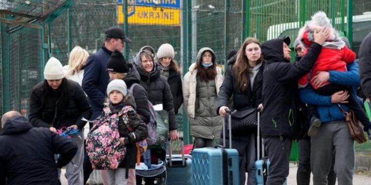 Refugiados ucranianos. Foto agencias.