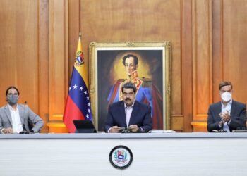 Alfred Nazareth, Nicolás Maduro y Félix Plasencia. Foto @PresidencialVen