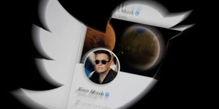 Elon Musk. Twitter. Foto de archivo.