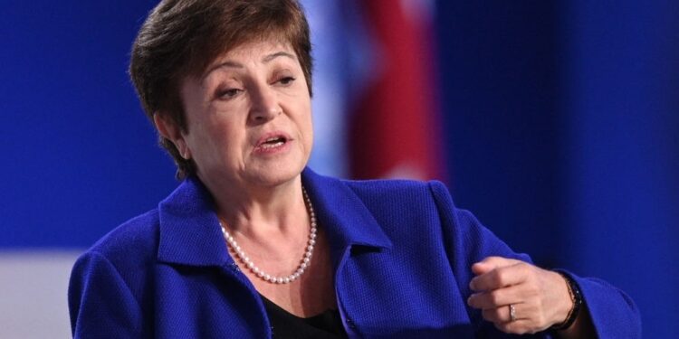 Kristalina Georgieva, jefa del FMI. Foto DANIEL LEAL. AFP via Getty Images