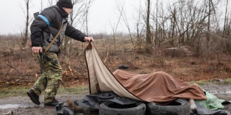 Masacre en Bucha, Ucrania. Invasión rusa. Foto agencias.
