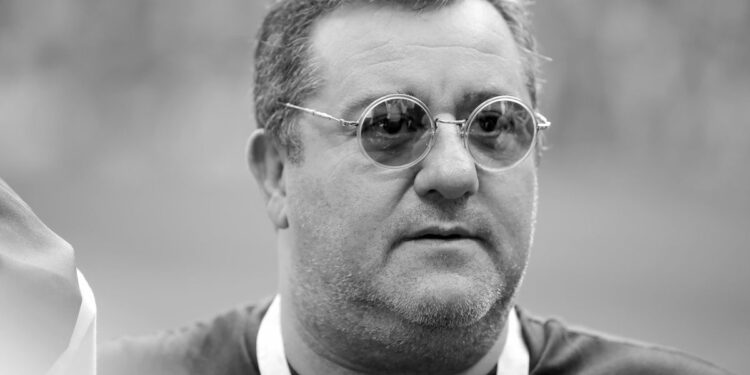 Mino Raiola (+). Foto de archivo.