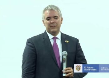 Presidente de Colombia, Iván Duque. Foto captura de video.