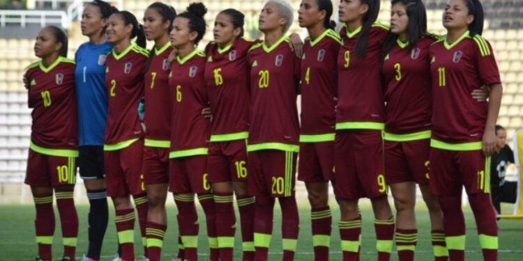 Vinotinto Femenina en la Copa América. Foto de archivo.