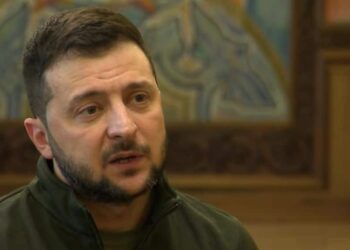 Volodomyr Zelensky, Presidente de Ucrania. Foto captura de video.