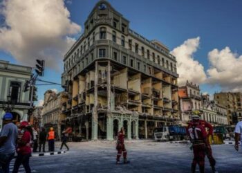 El hotel Saratoga de La Habana, Cuba. Foto de archivo.