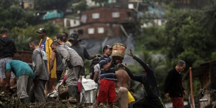 Lluvias, Brasil. Foto de archivo.