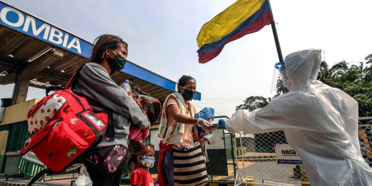 Migrantes venezolanos. Foto agencias.