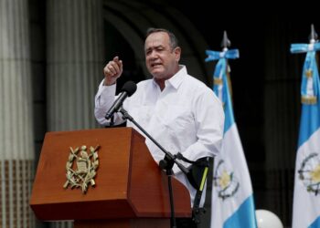 Presidente de Guatemala Alejandro Giammattei. Foto de archivo.